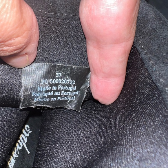 Free People Adella Low Heel Slouch Boots Booties-Black Suede-Size 37 (US 7) - Picture 10 of 10